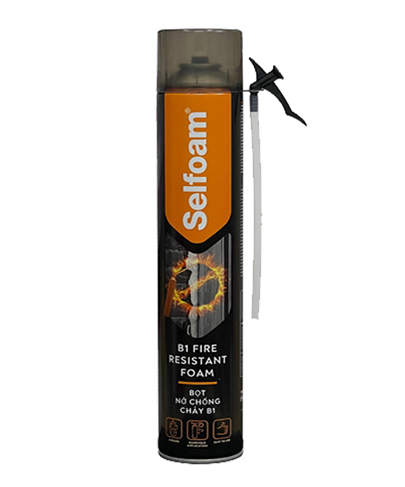 Keo bọt nở foam chống cháy Selfoam B1 750ml - Hình ảnh 3